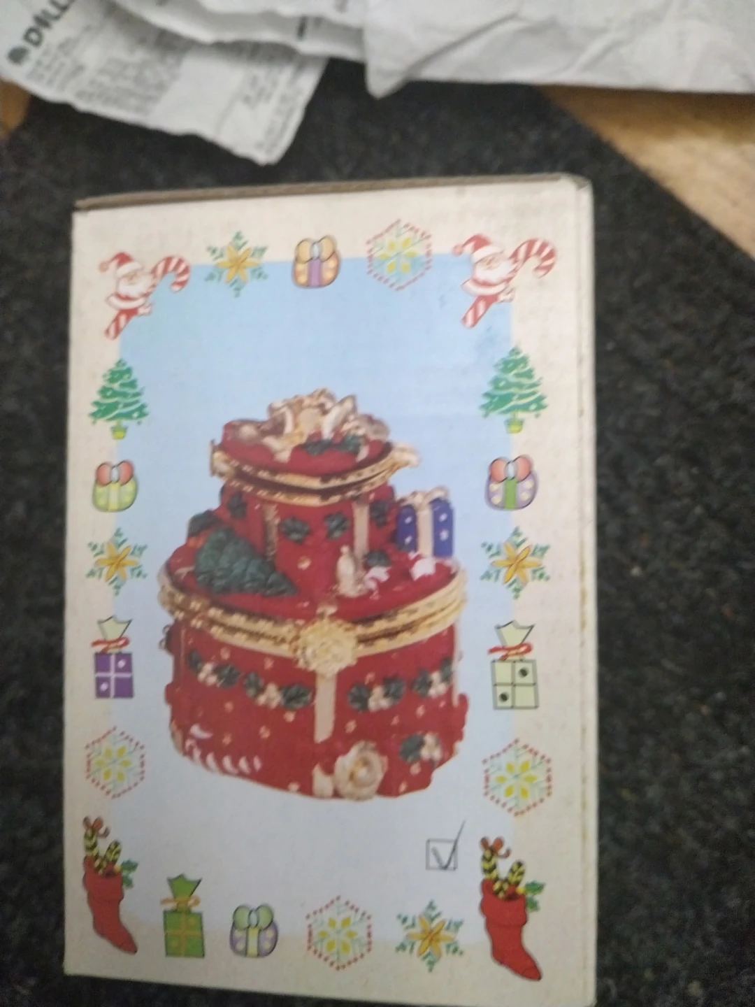 Christmas Gift Box Trinket Holder