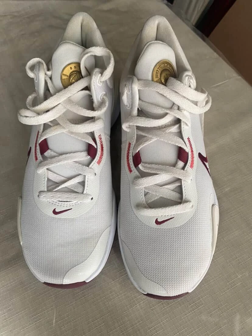 Nike Renew Elevate 3 Basketball Shoes - White/Burgundy - Size 7 - photo 3