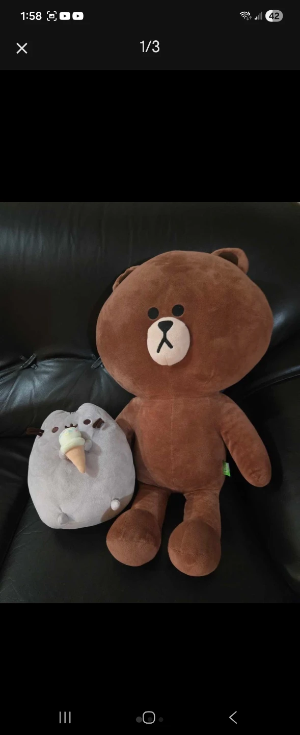 LINE FRIENDS Brown Bear&Sally  Plush Set