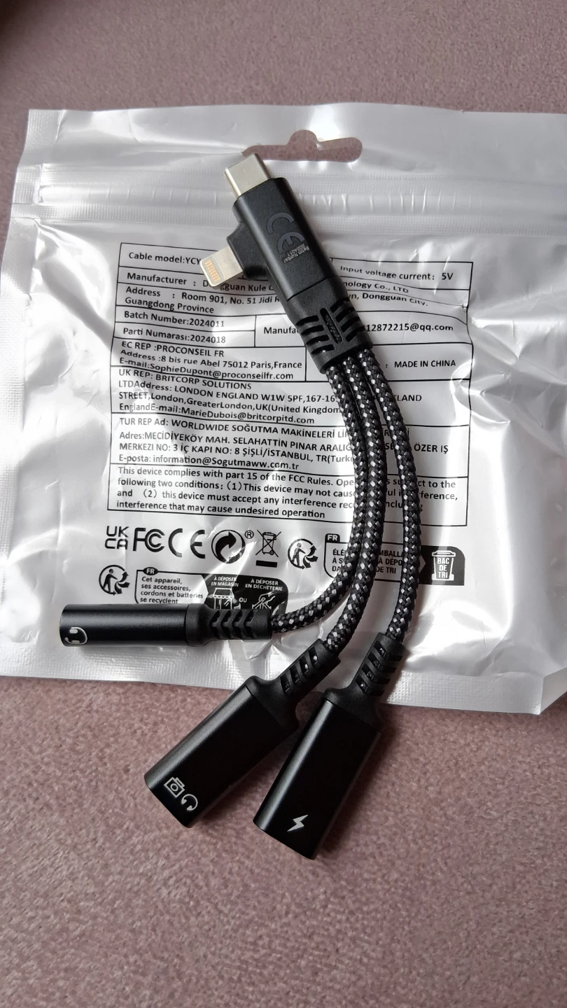 Type-C Lightning, w Type C Charging, 3.5mm AUX, Type-C OTG - photo 5