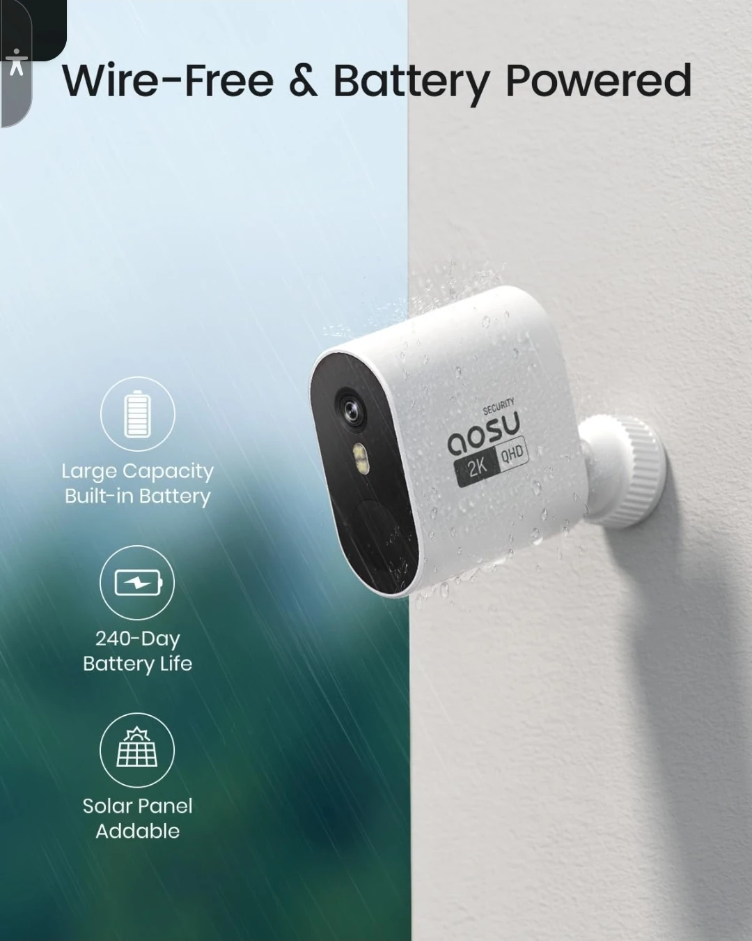 Aosu WirelessCam Pro Systems 2K QHD Security Cameras - photo 5