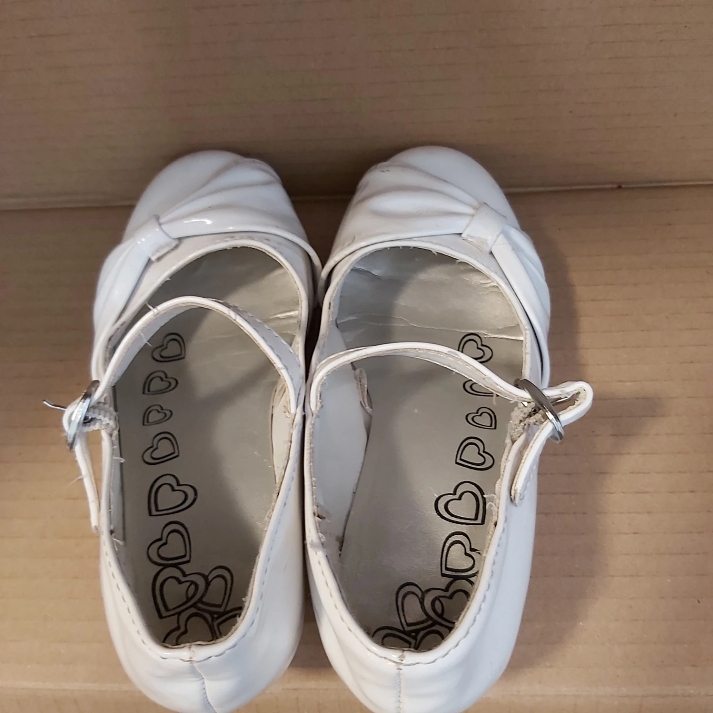 Children's size 13 White heeled shoe for girls - photo 4