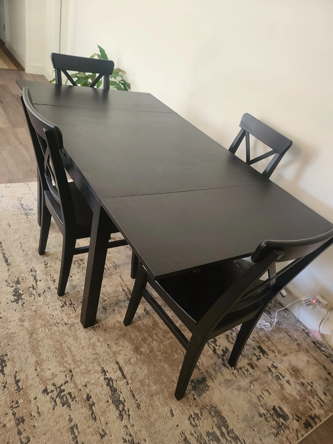 MUST SELL BY MAY 16 Ikea wooden extendable Dining Table Set - photo 2