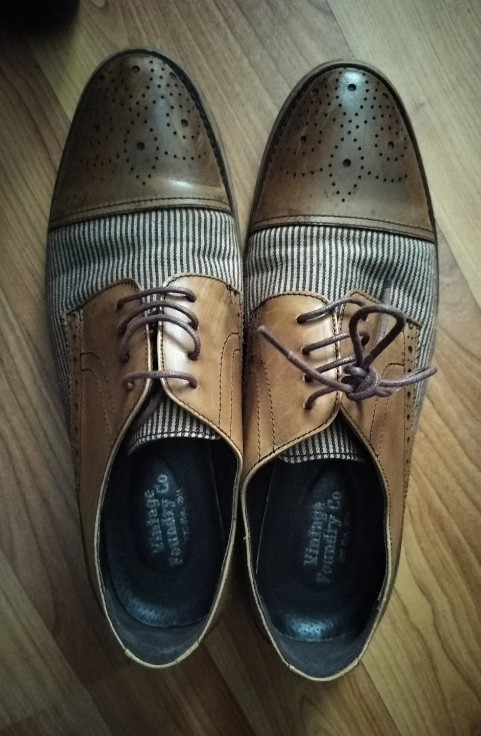 Vintage Foundry Co. Men's Wingtip Brogue Shoes