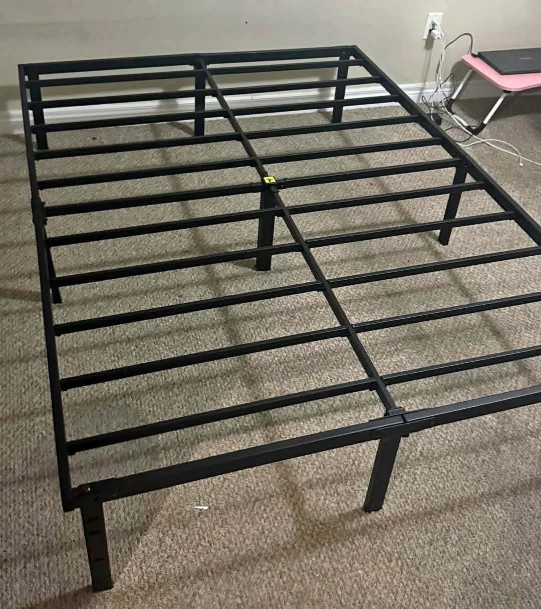 Queen Size 5 Inch Mattress and Metal Bed Frame