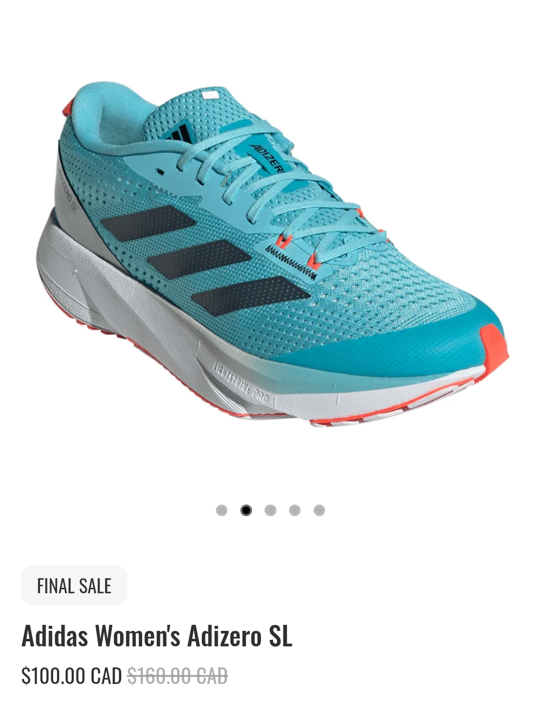 Women's Blue Adidas Adizero SL running shoes - photo 2