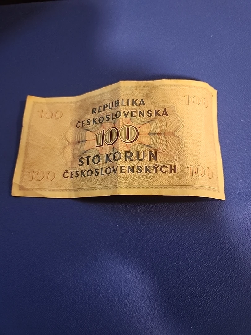 1000 & 100 Korun Czechoslovak banknotes - photo 2