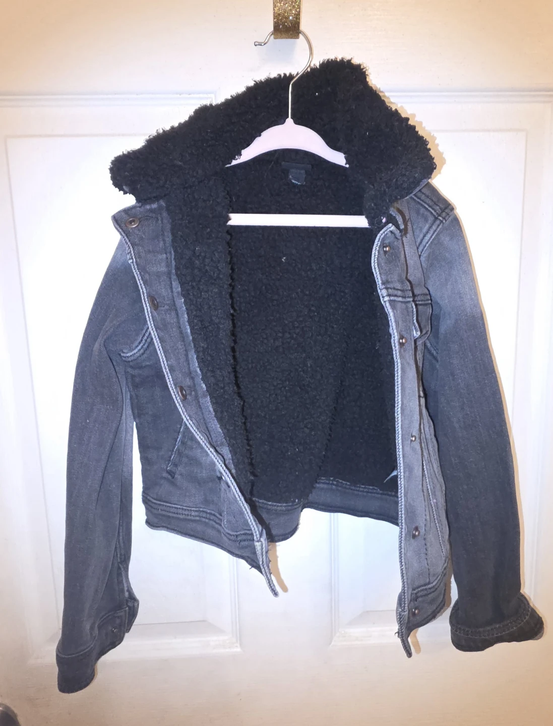 Art Class Girls Denim Sherpa Lined Jacket - photo 2