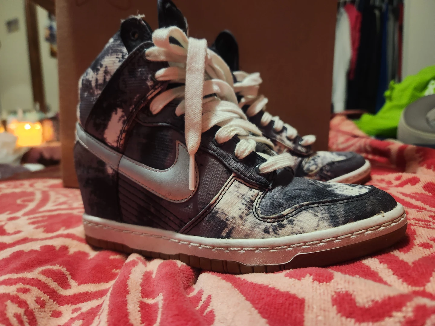 Nike Dunk Sky Hi Wedge Sneakers size 6 - photo 2