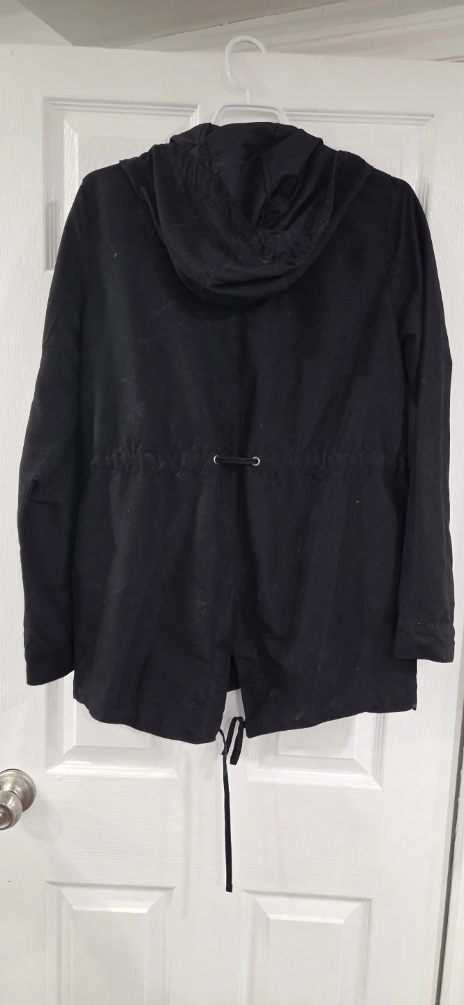 Black Anorak  Spring Jacket with Hood - photo 3