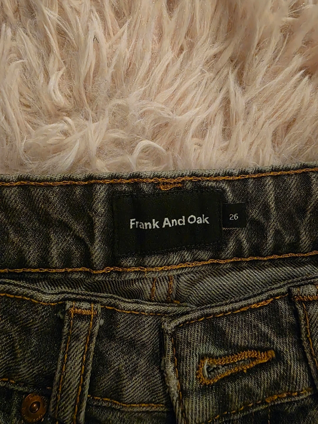 Frank And Oak Grey Wide Leg Jeans - Size 26 - photo 4