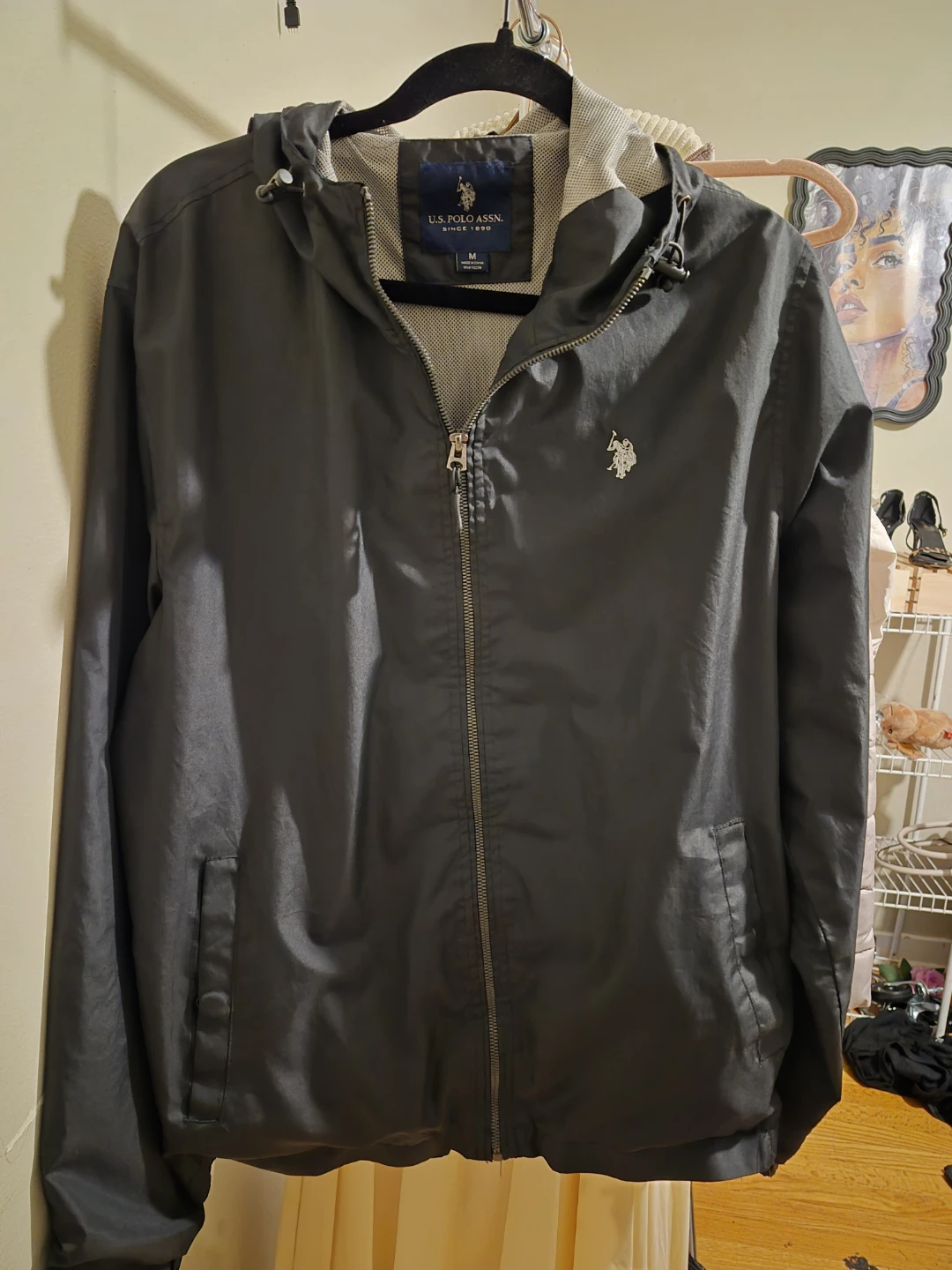 U.S. Polo Assn. Men's Windbreaker Jacket - Size Medium - photo 2