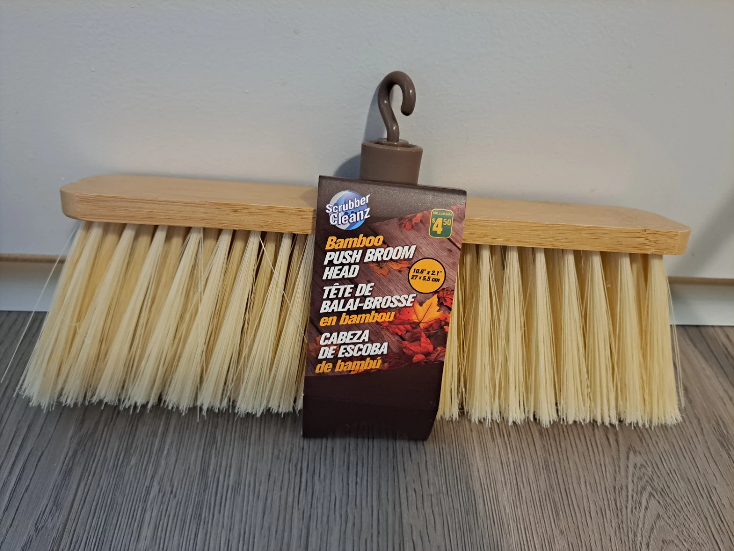 Scrubber Cleanz Bamboo Push Broom Head