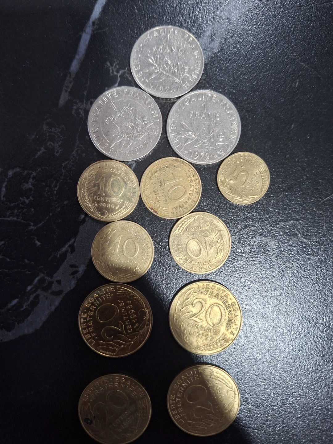 Collection of French Franc Coins - photo 2