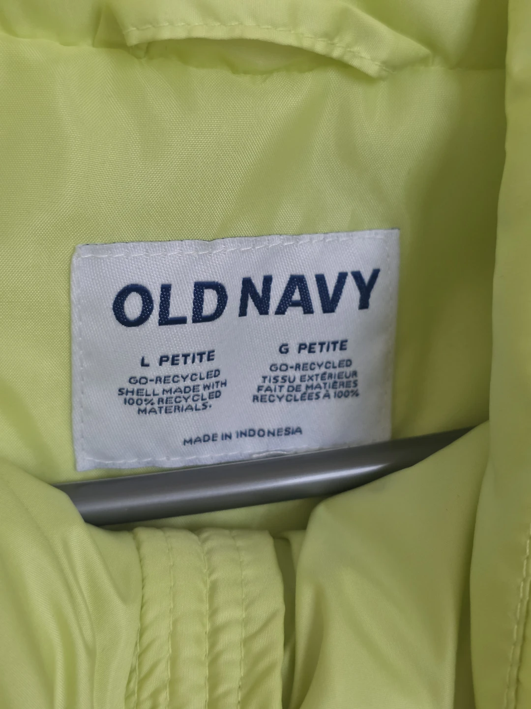 New tagged Puffer Vest - Lime Green - Size L - photo 4