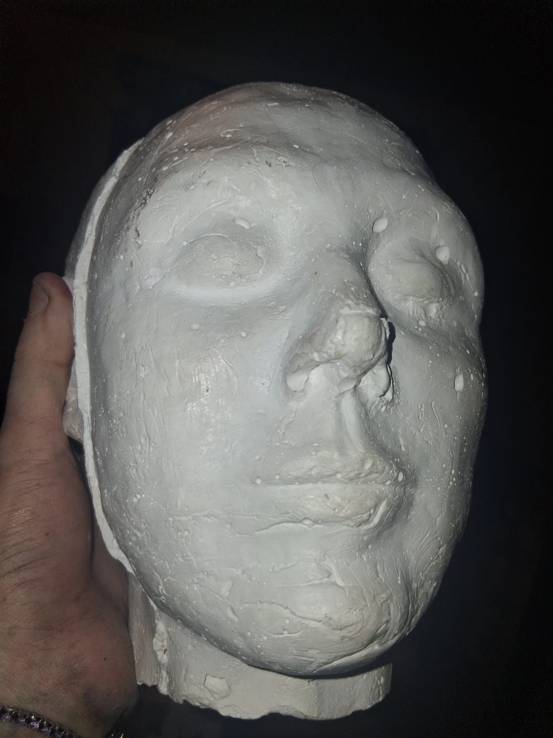 Plaster Head Bust Sculpture ( Heavy) - photo 2