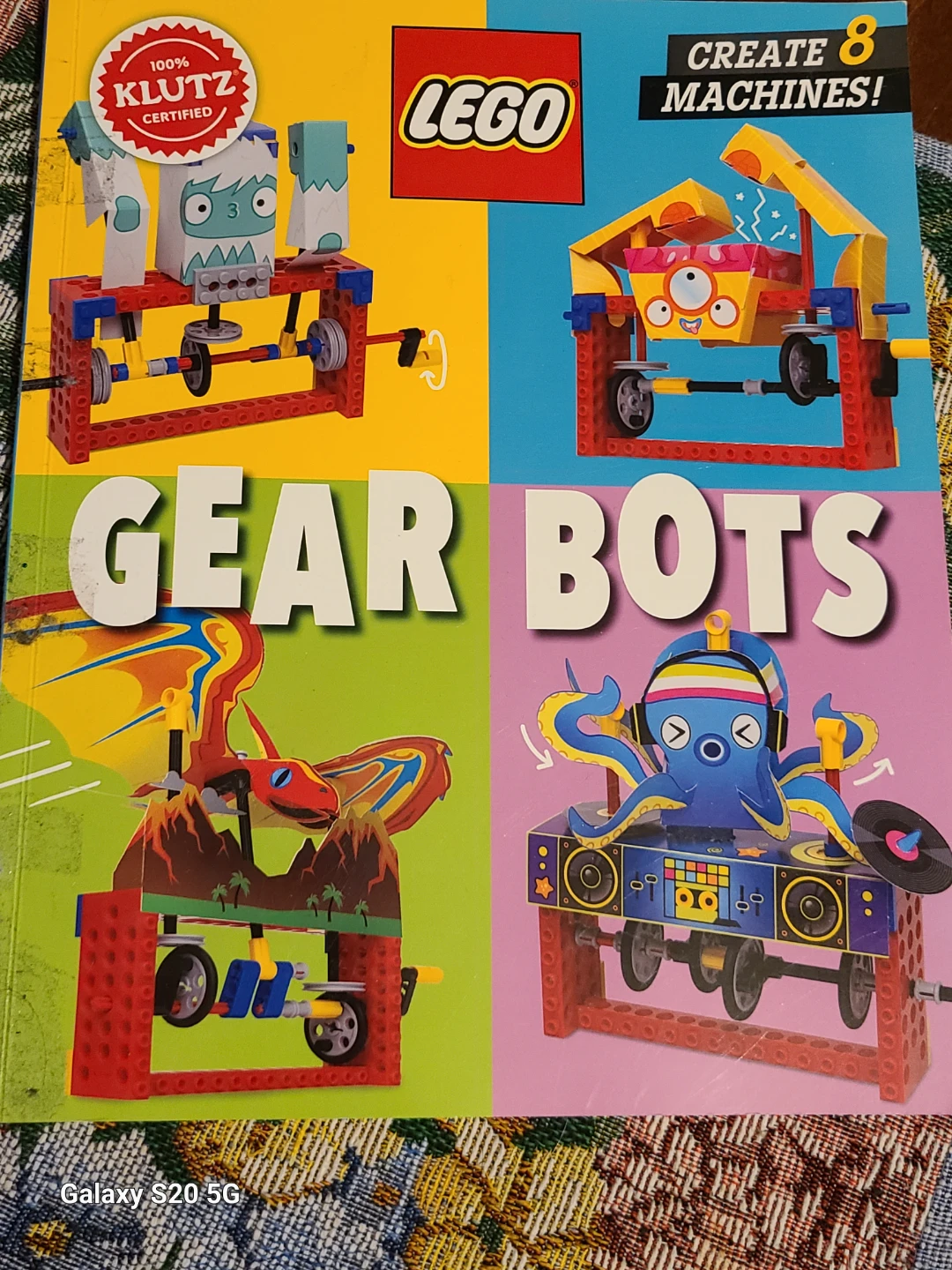 Klutz LEGO Gear Bots Create 8 Machines Book