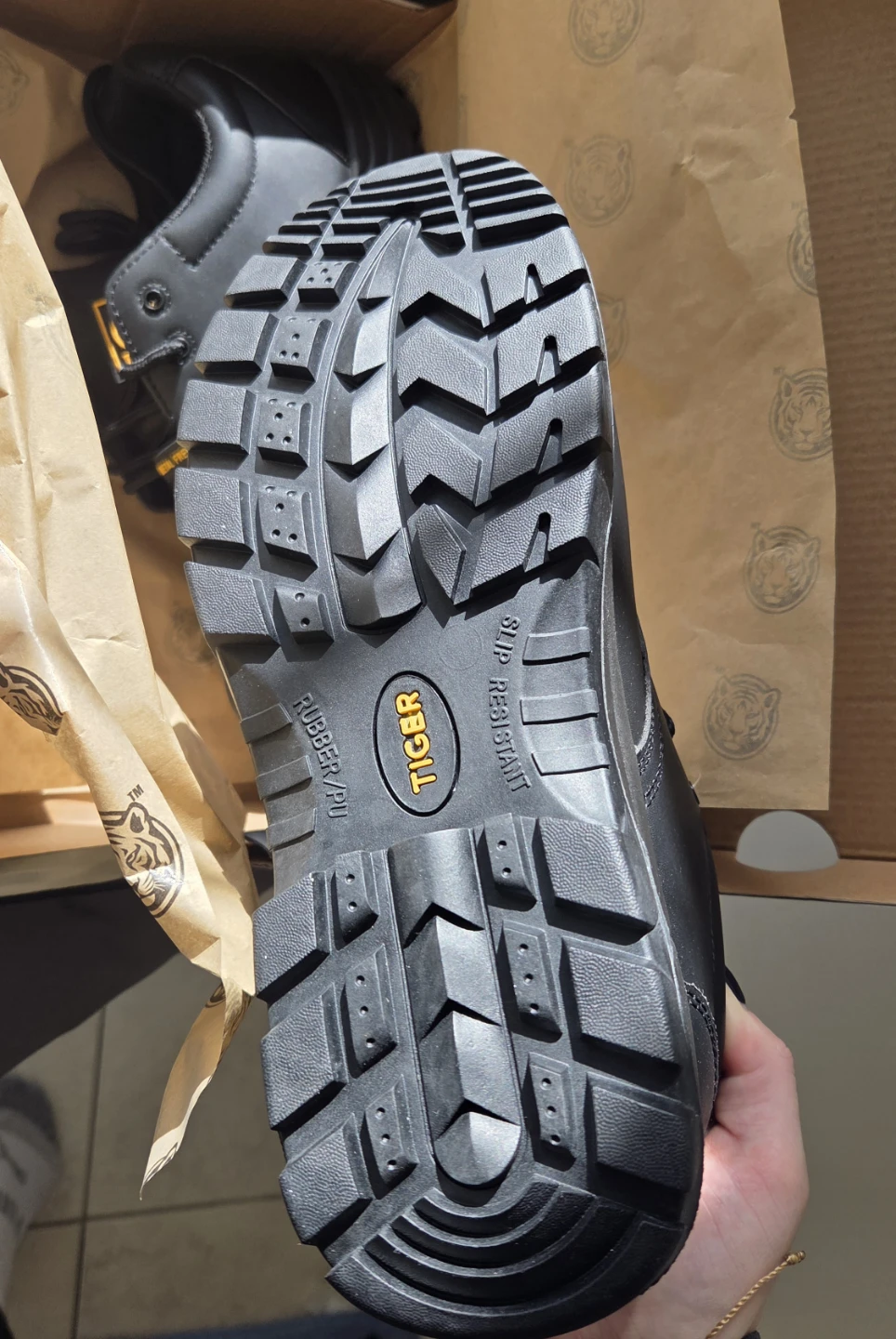Tiger King Men's Safety Work Boots Size 9 Black - photo 2