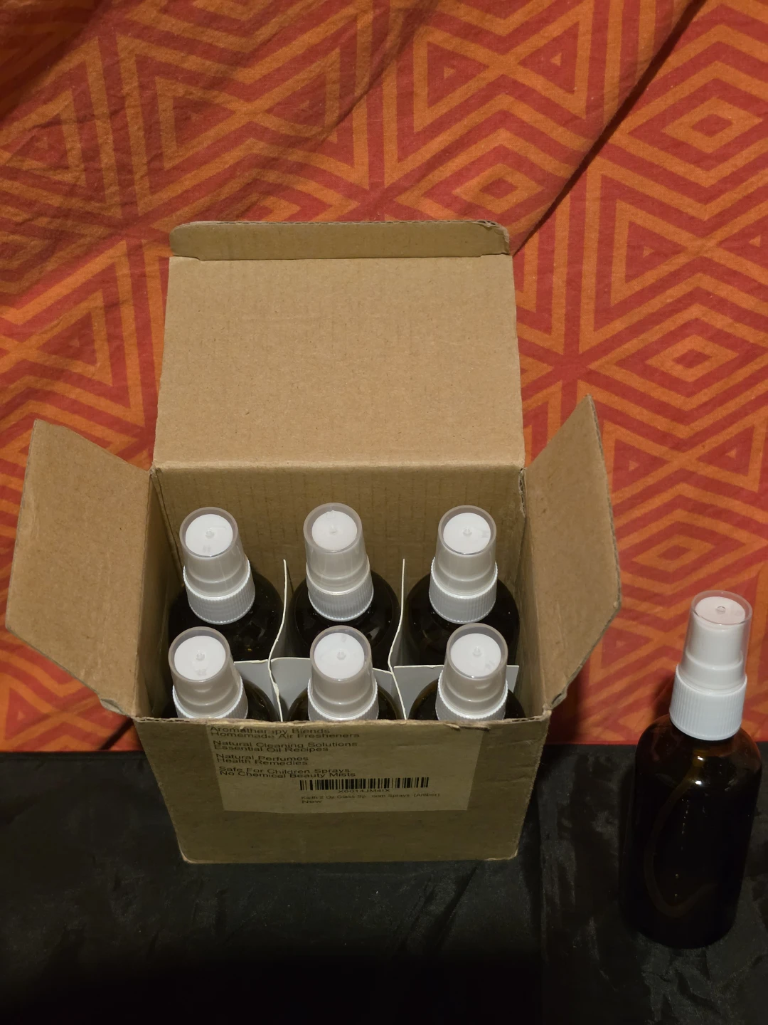 KAITH 2 Oz Glass Spray Bottles - Amber (Set of 6) - photo 3