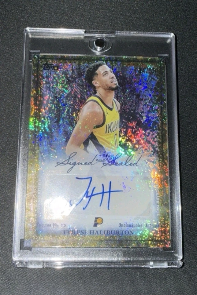 2025-26 Topps Tyrese Haliburton Signed Auto Gold Parallel /50