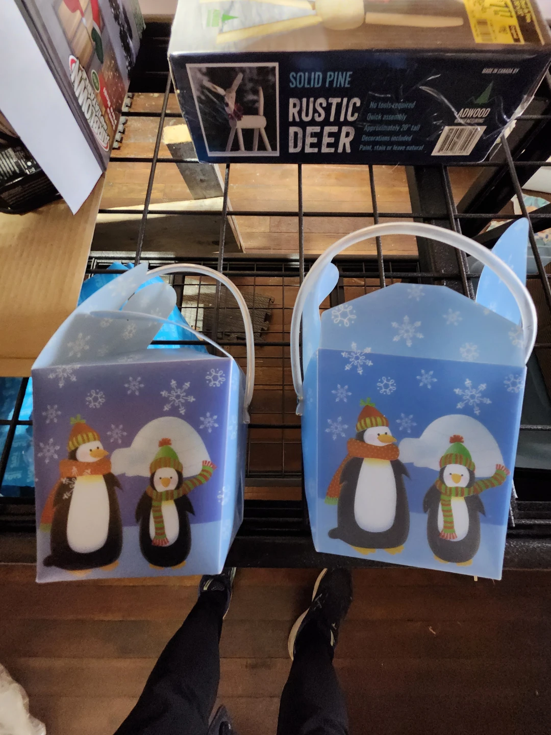 2 Penguin Christmas Treat Boxes - photo 3