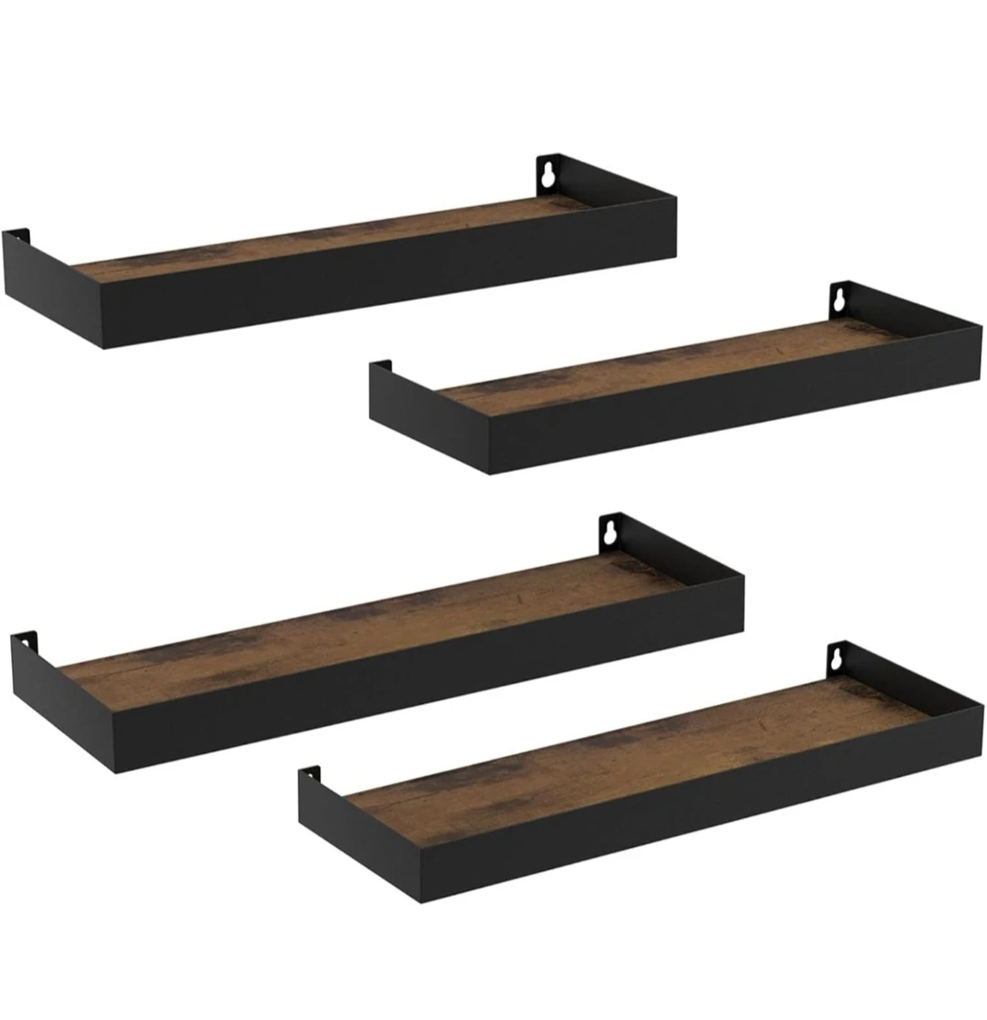 Set of 6 rustic wall shelves - photo 4