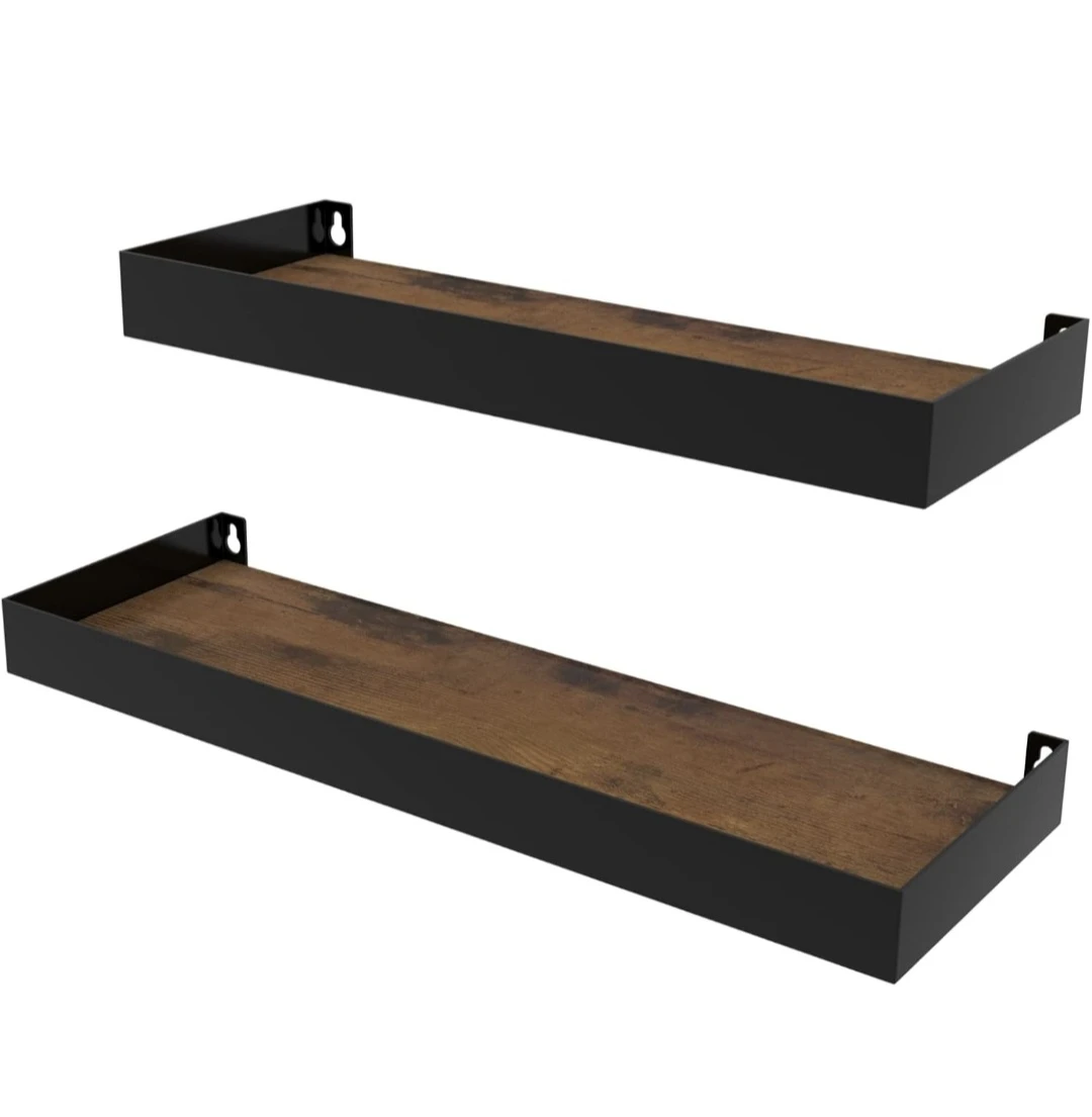 Set of 6 rustic wall shelves - photo 5