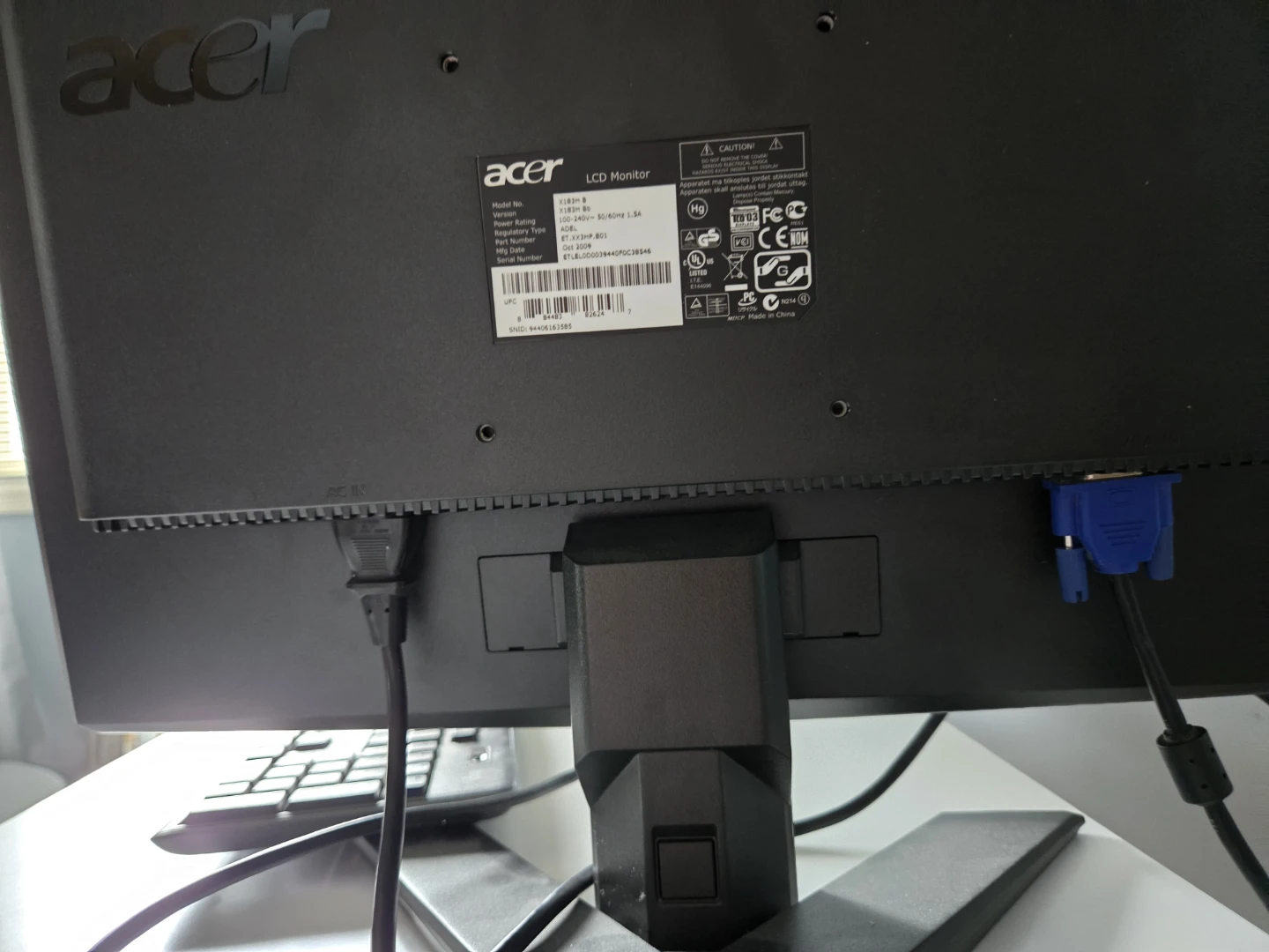 Acer X183H B LCD Monitor - photo 5