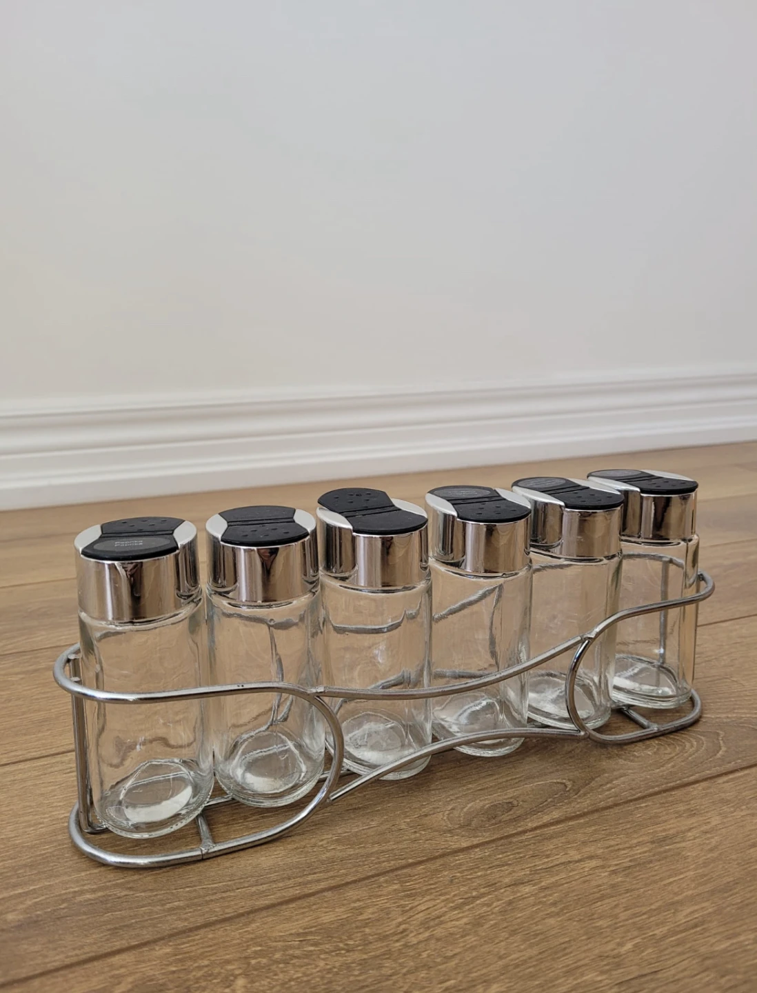 Glass Spice Jars with Rack