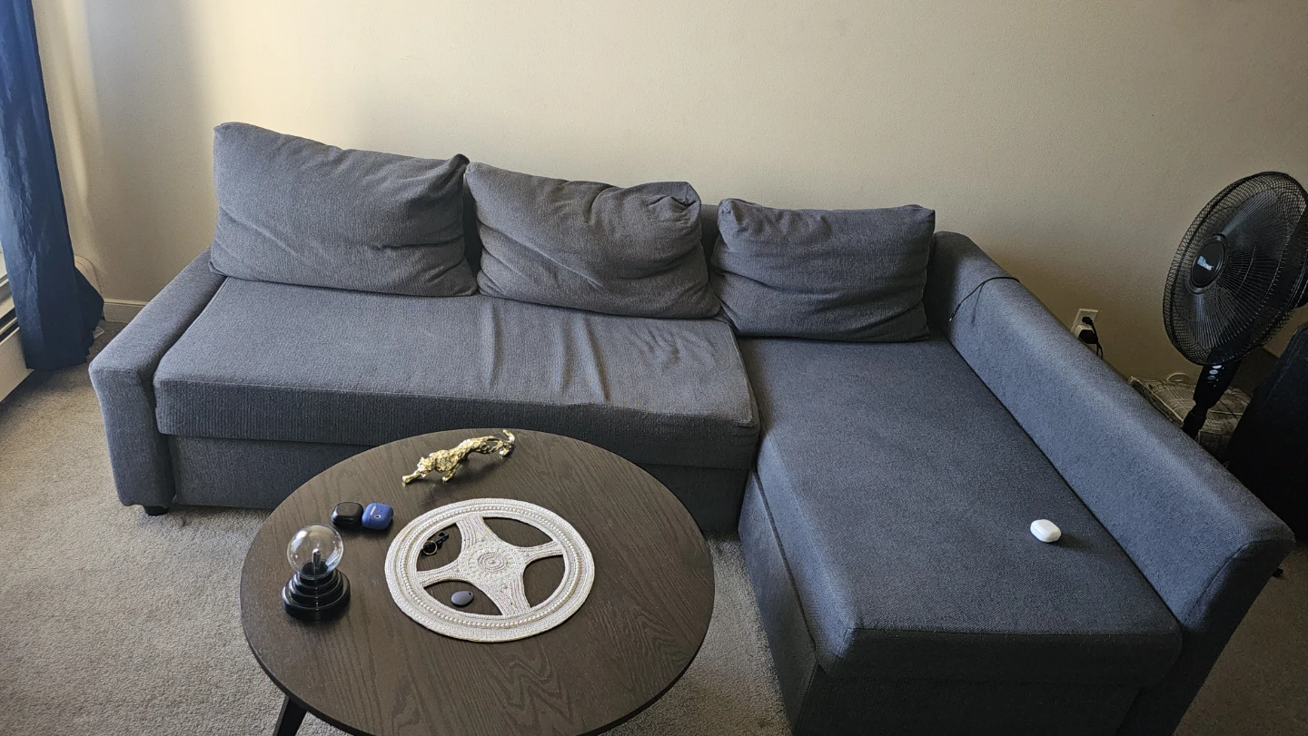 Grey Sectional Sofa Bed - photo 2