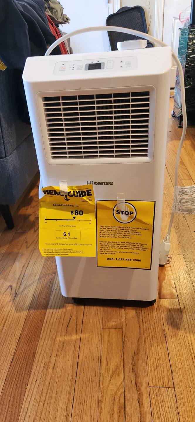 Hisense Portable Air Conditioner Unit with Remote and Insulator