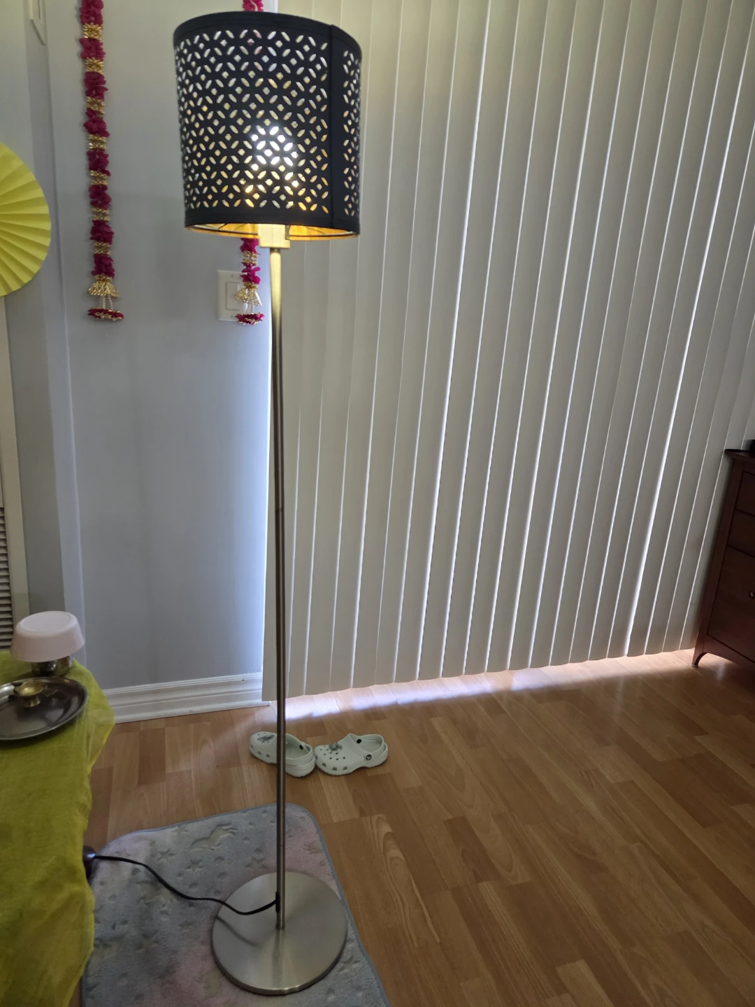 Floor Lamp with Decorative Drum Shade - photo 2