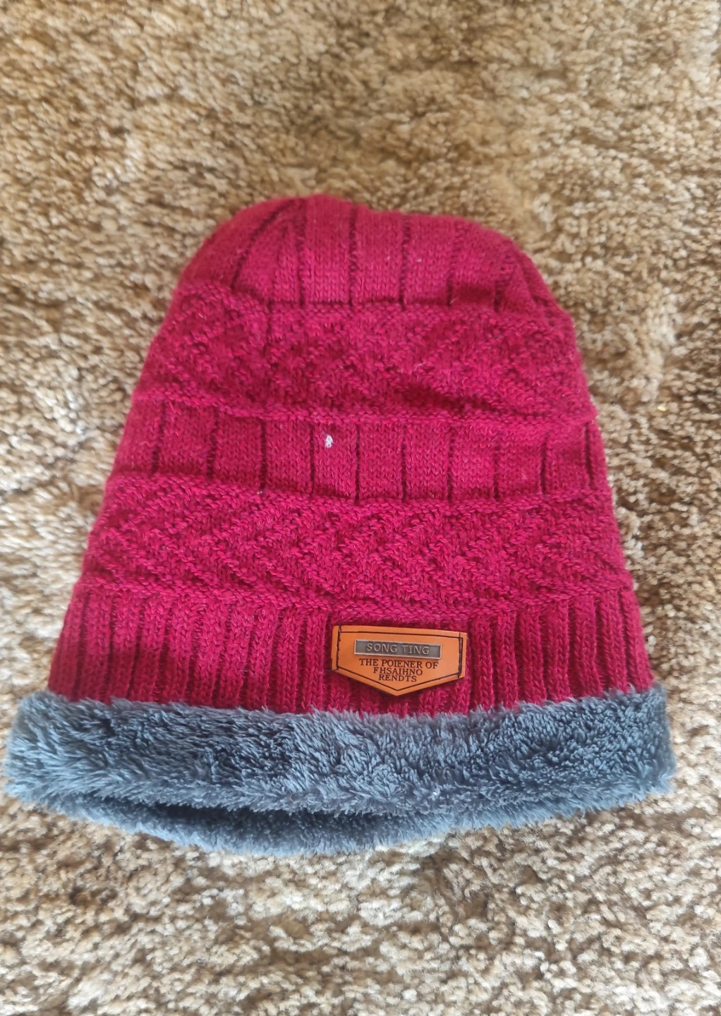 Beanie hat with Fleece Lining