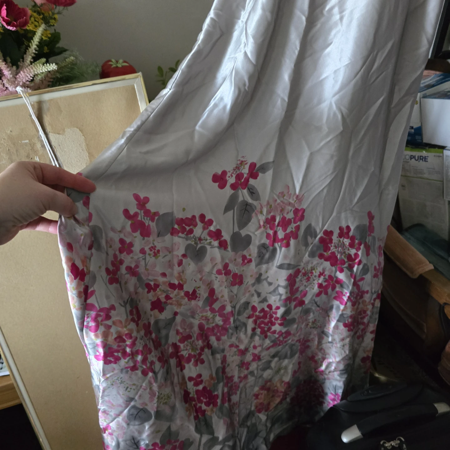 NougAt London Silver Floral Slip Dress - photo 2
