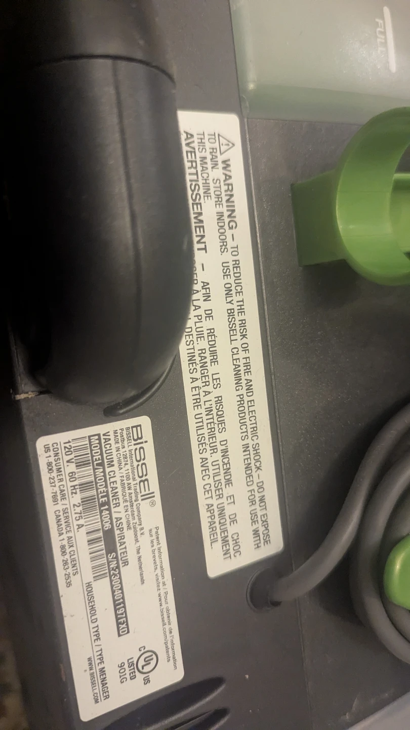 Bissell Little Green Portable Carpet Cleaner - photo 5