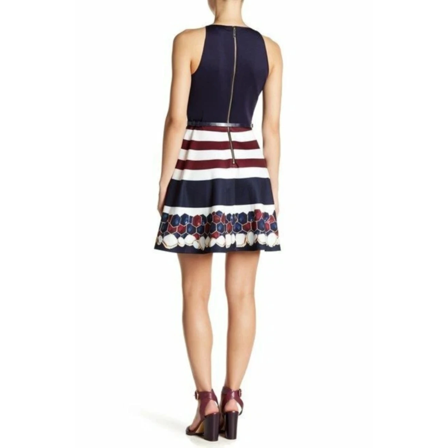 Ted Baker London Annalie Rowing Stripe Skater Dress in Navy. - photo 3