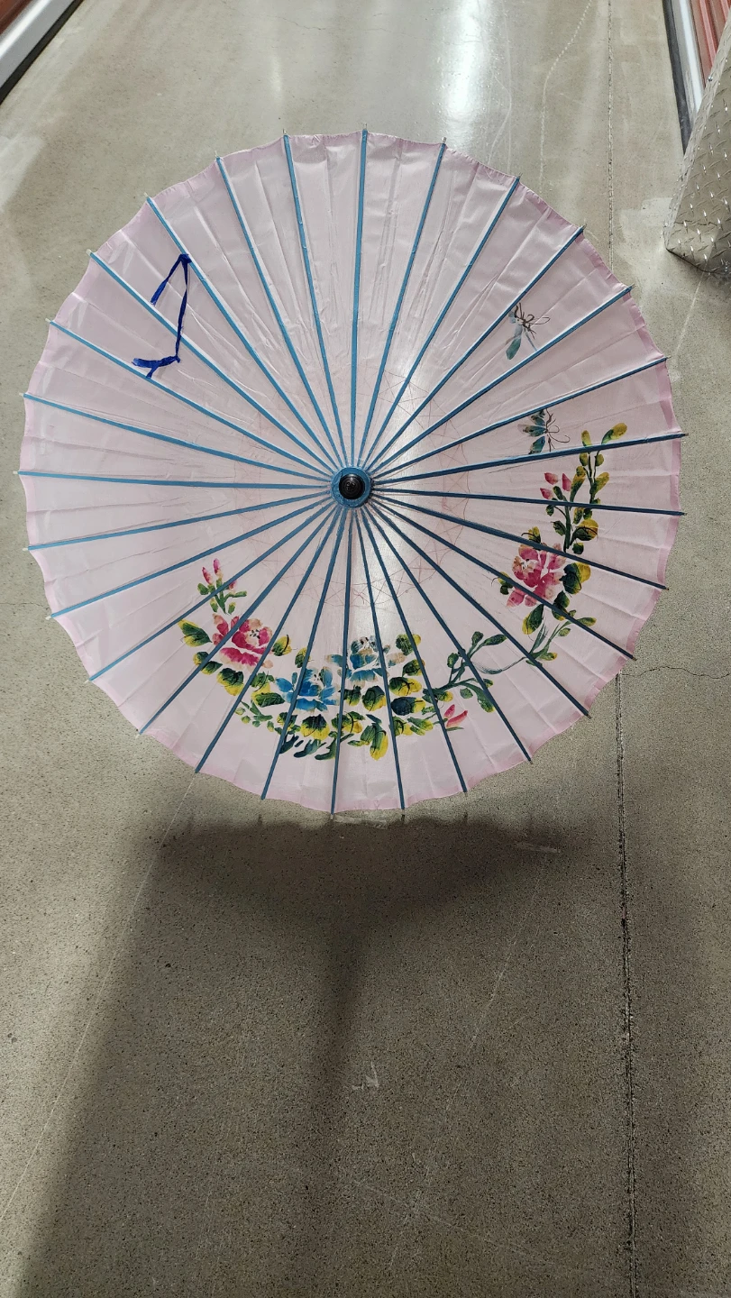 Vintage stile Pink Paper Parasol