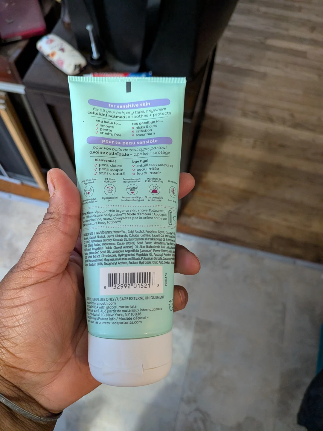 EOS Sensitive Shave Cream - Shea Better, Colloidal Oatmeal - photo 2