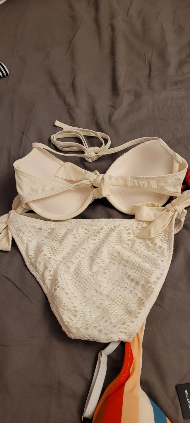 Cream Lace Bikini Set - photo 3