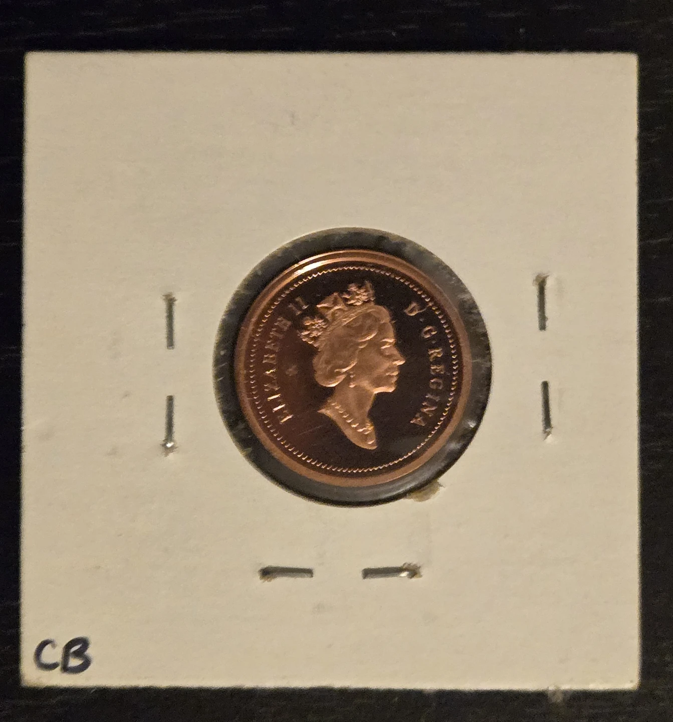 2003 Can. Gold Plated 1 Cent "Old Effigy" Proof/Low Mintage - photo 4