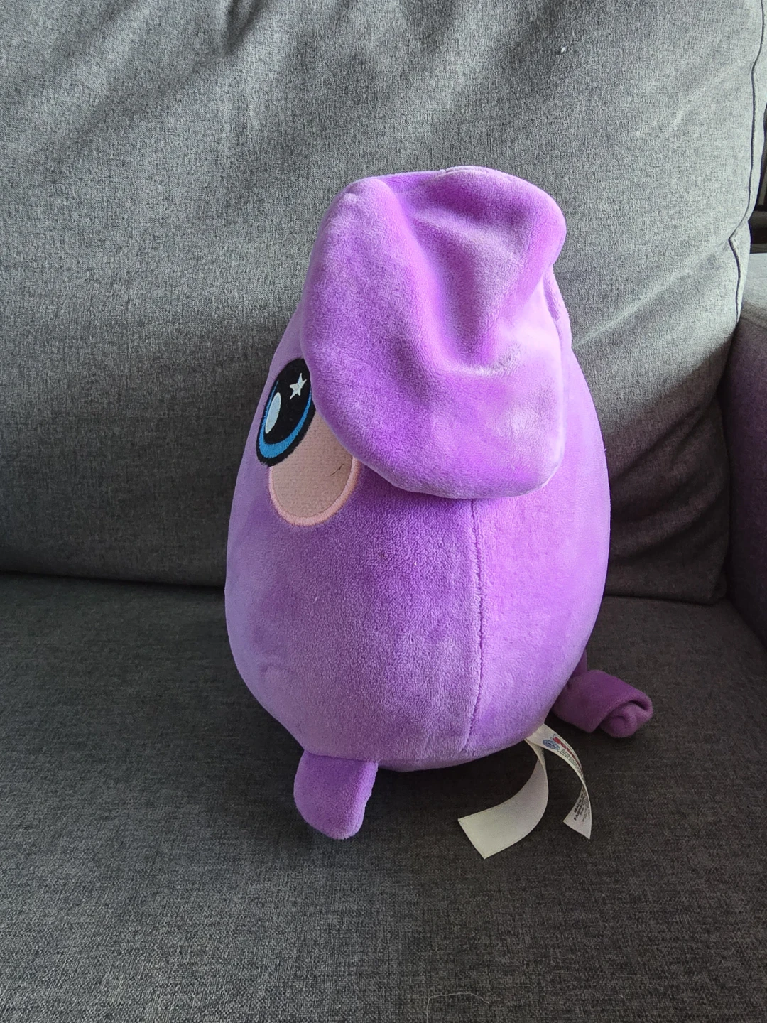 8" Squeezamals Purple Elephant Plush Toy - photo 2