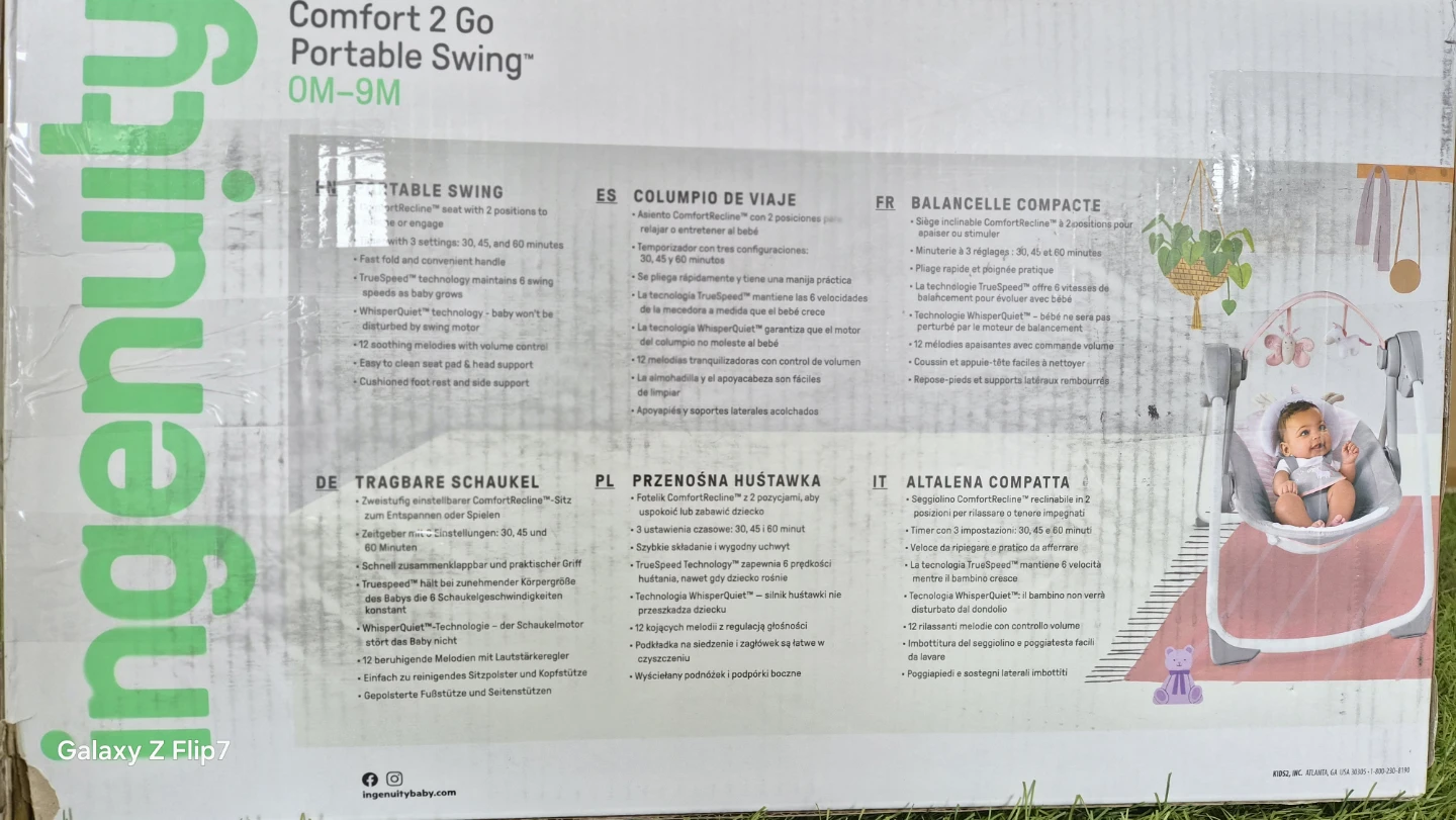 Ingenuity Comfort 2 Go Portable Swing OM-9M - photo 2