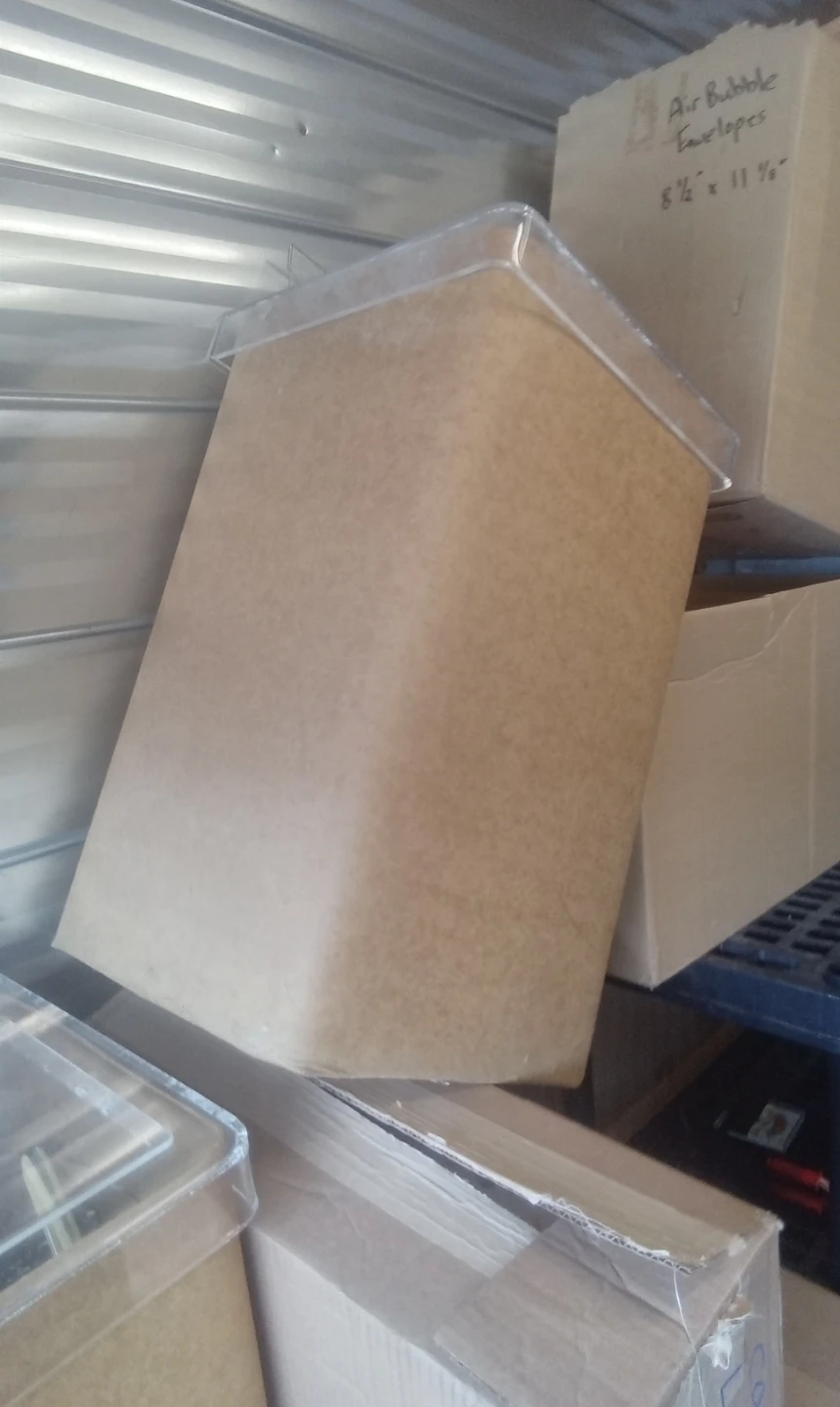 Cardboard Display Bin with Clear Lid - photo 2
