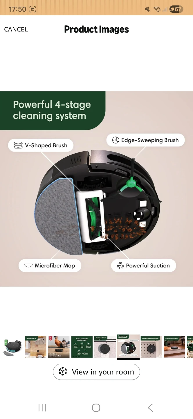 iRobot Roomba Robotic Vacuum and mop Cleaner