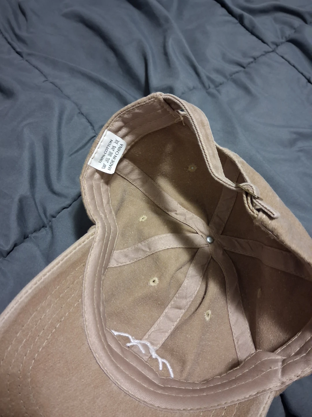 Light Brown Baseball Cap with mountain graphics - photo 3