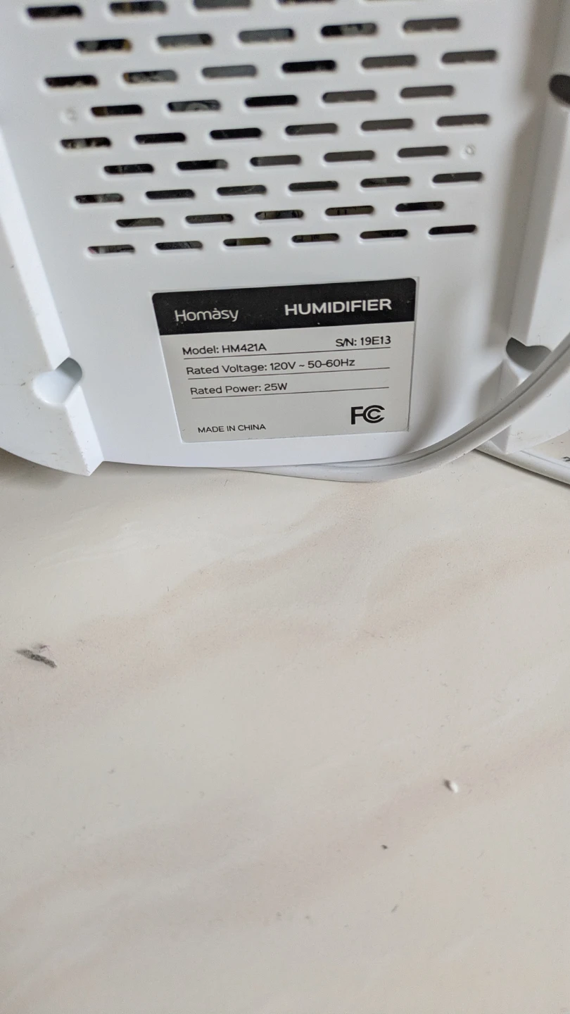 Homasy Cool Mist Humidifier HM421A - photo 2