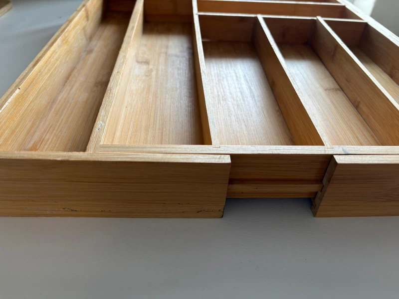 Bamboo Cutlery Organizer Tray - photo 4