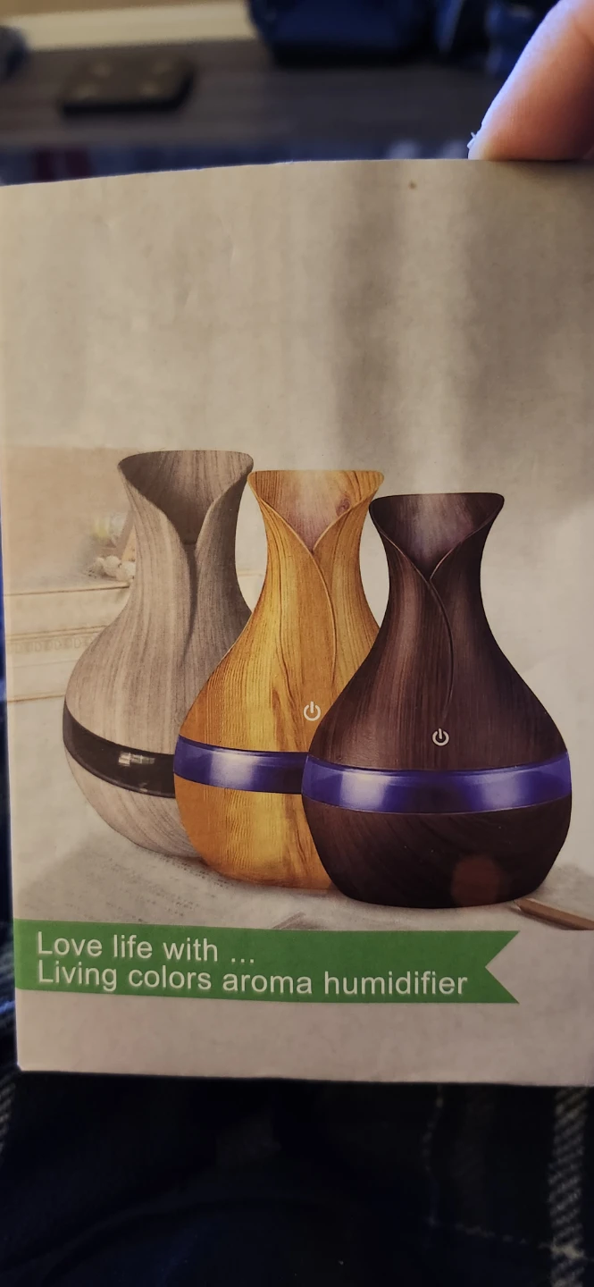 Ultrasonic Aroma Humidifier with Color Changing LED