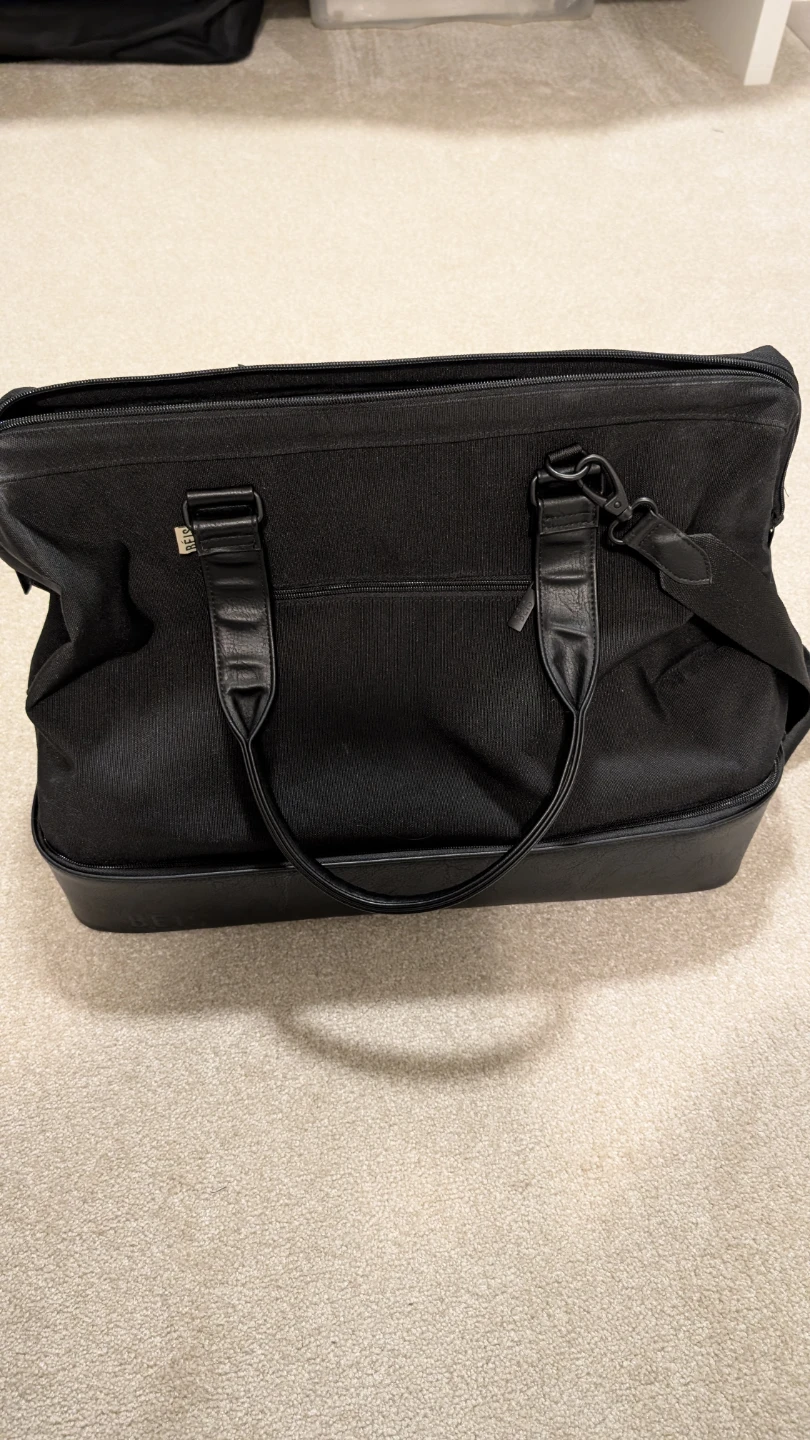 BEIS Black Weekender Bag