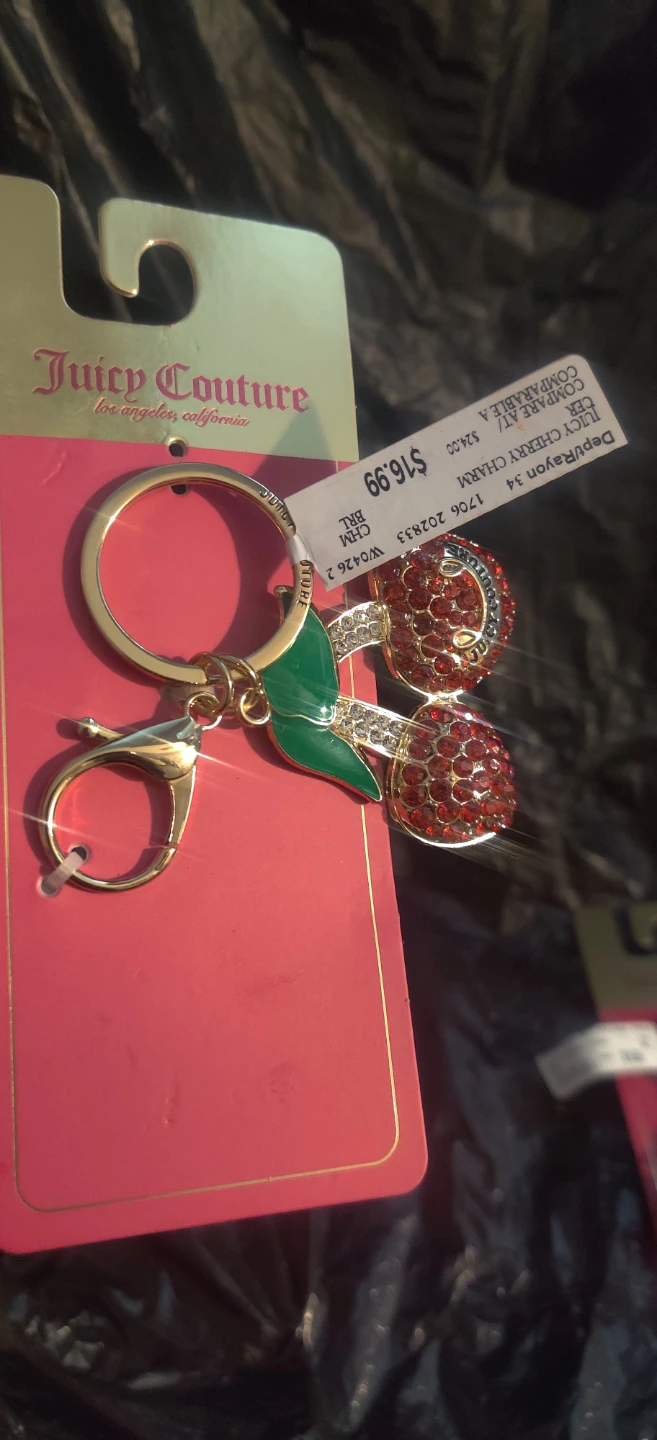 Juicy Couture Cherry Charm Keychains - photo 2